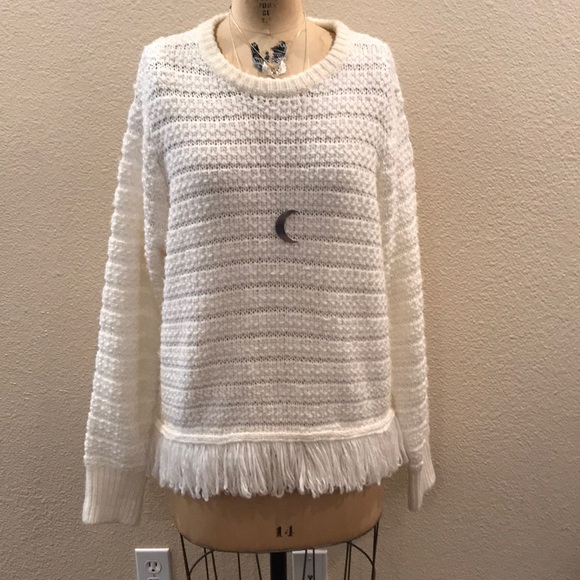 Topshop Sweaters - Topshop Cozy Fuzzy Fringed Wool Blend Sweater 12